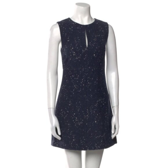 Diane von Furstenberg Crew Neck Mini Dress Size S / 4 - Picture 1 of 3